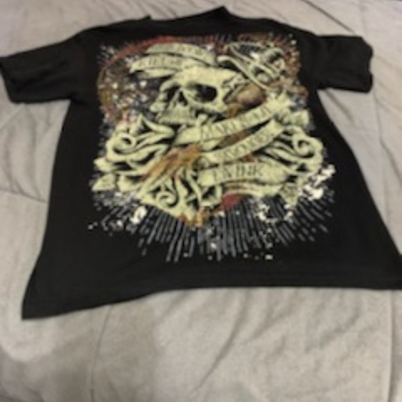 2009 LA Ink &  TM discovery 2009  What doesn't kill  me makes me stronger Tee - Picture 6 of 12